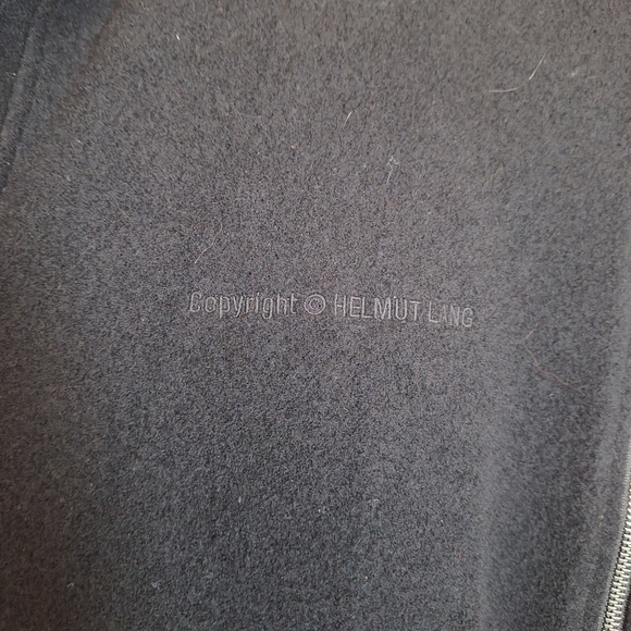 NWT Helmut Lang Black Wool Bomber Jacket Size 48 - Picture 6 of 9